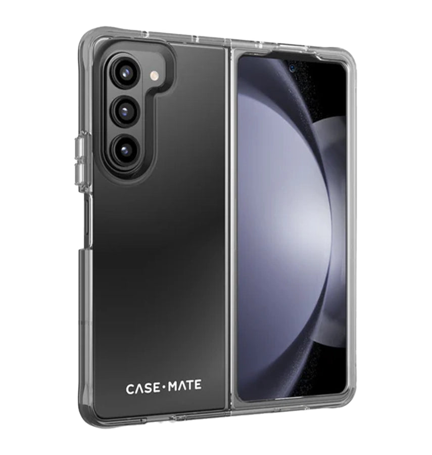 Samsung Z Fold 5 Case – Clear | Case-Mate Tough Plus Cover with Antimicrobial Protection & Durable Design image 1