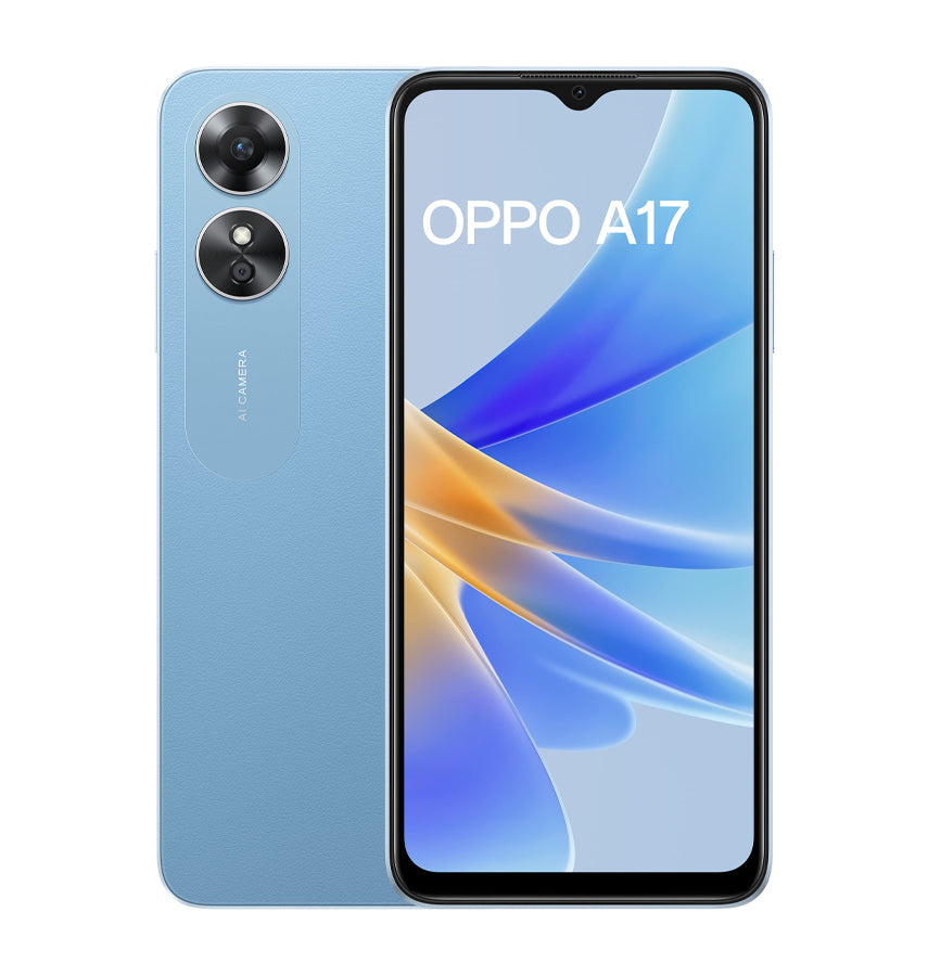 OPPO A17 Dual-SIM 64GB ROM + 8GB | 5000mAh Battery Smartphone - Lake Blue image 0