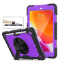 Apple 10.2 Case - Purple | Survivor Generic 360 Rotating Hand Strap Stand, Shockproof & Scratch - Resistant Protective Cover image 0
