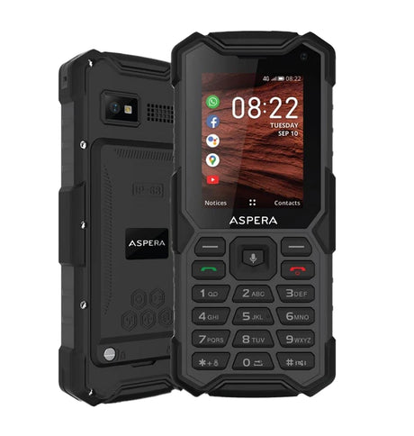 Aspera R40 (4G, Rugged Phone, Keypad, IP68) - Black image 0