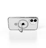 iPhone 16 Stellar Stand Case - Silver | Built In Adjustable Kickstand, Shockproof Back Cover image 1