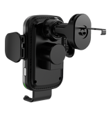 MVR T6 Car Phone Holder - Black | 15W Fast Charging, Secure Grip, Single Coil Design & Adjustable Arm image 2
