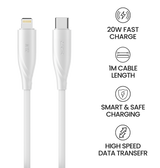 MVR Lightning Cable - White |20W, 1m Type C, 2.4A Fast Charging image 9