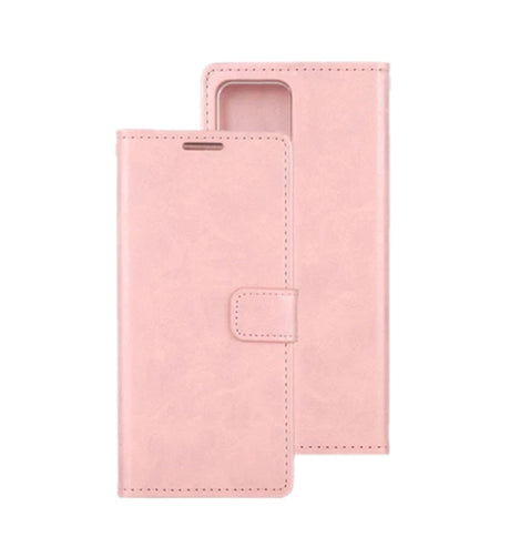 iPhone 14 Plus Wallet Case – Rose Gold | Goospery Mercury Bluemoon PU Leather Flip Cover with Built-in Stand Function image 0