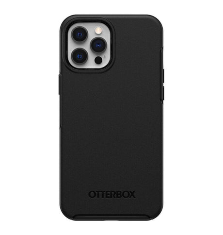 iPhone 12 Pro Max Case – Black | OtterBox Symmetry Series, Soft Touch Protective Cover image 0