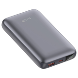 Rapid-10x Ultrafast 10000mAh MVR Power Bank - Grey | Compact Portable Dual USB Charging image 5