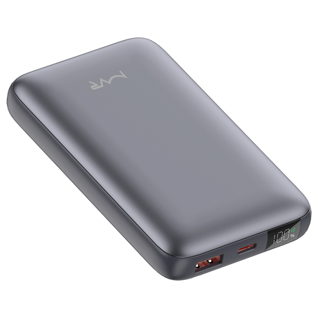 Rapid-10x Ultrafast 10000mAh MVR Power Bank - Grey | Compact Portable Dual USB Charging image 5