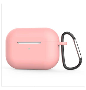 AirPods Pro/Pro 2 Silicone + PC Case – Pink Sand | Shockproof, Hybrid Protection, Carabiner Keyring image 0