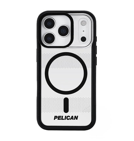 iPhone 17 Pro Max Case – Clear/Black | Pelican Protector MagSafe Cover with Stand, Strong Grip & Built-In Kickstand image 0