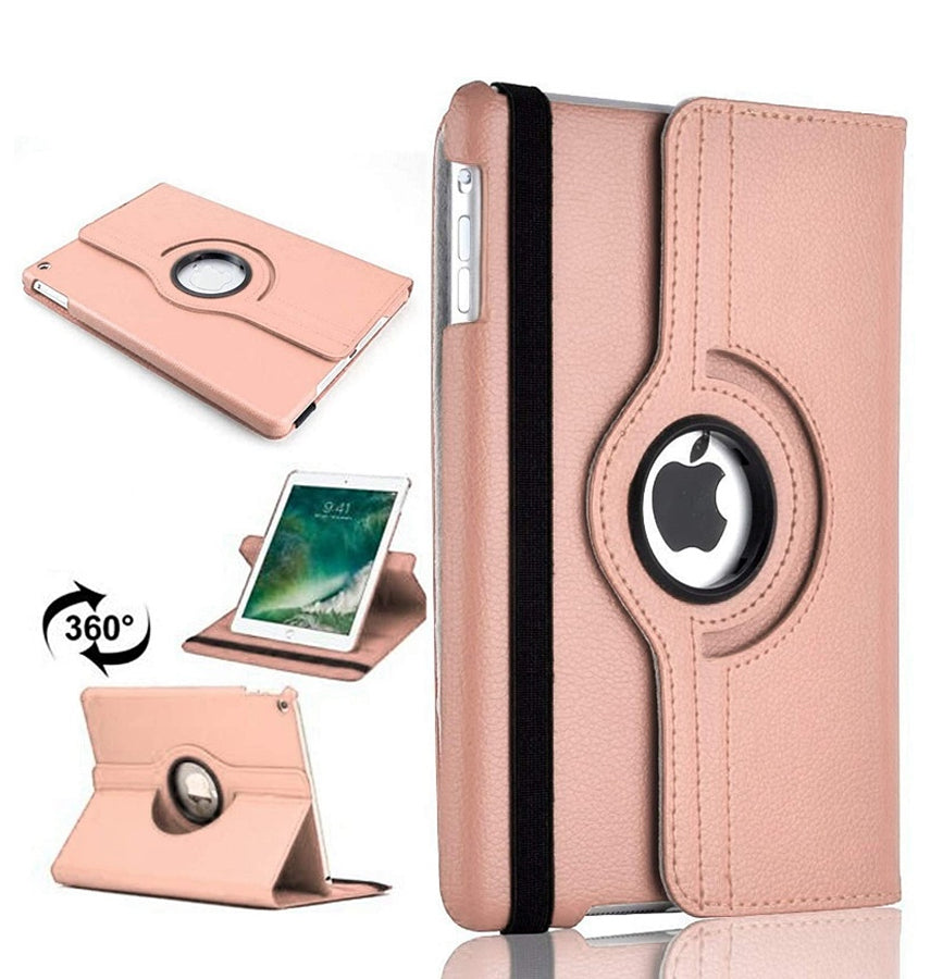 Apple iPad Mini (4th/5th Gen) Case - Rose Gold | 360 Rotating Hand Strap Stand, Shockproof & Scratch - Resistant Protective Cover image 0