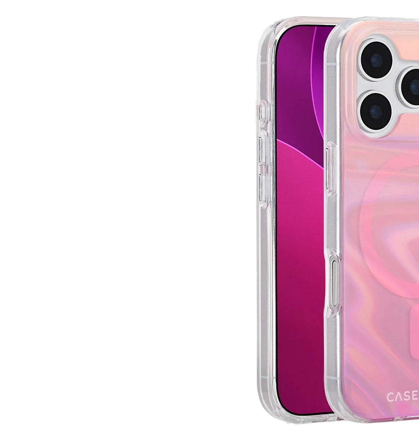 iPhone 17 Pro Peach Bubble MagSafe Case – Iridescent | Case-Mate Stylish Protective Cover with Slim, Durable & Drop Protection image 2