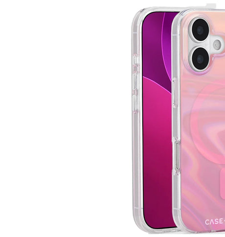iPhone 17 Peach Bubble MagSafe Case – Iridescent | Case-Mate Stylish Protective Cover with Slim, Durable & Drop Protection image 1