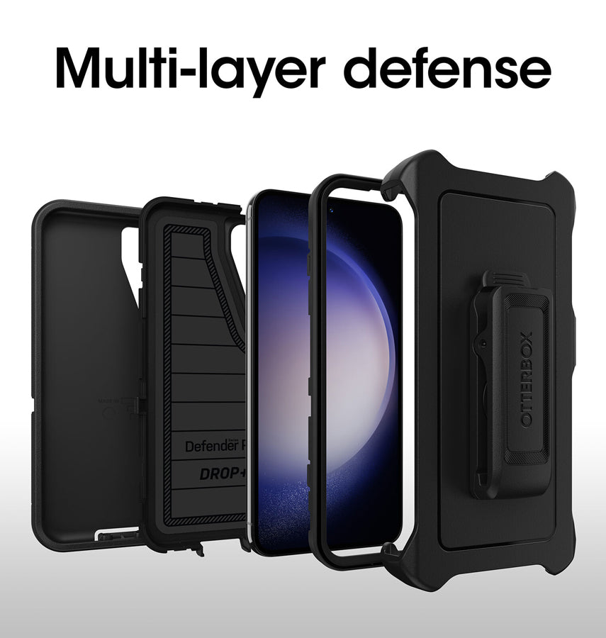 Samsung Galaxy S23 Case – Black | Otterbox Defender Series, Rugged Shockproof Back Cover image 3
