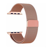 Apple Watch 42/44/45mm Milanese Metal Band – Rose Gold | Adjustable Strap image 0