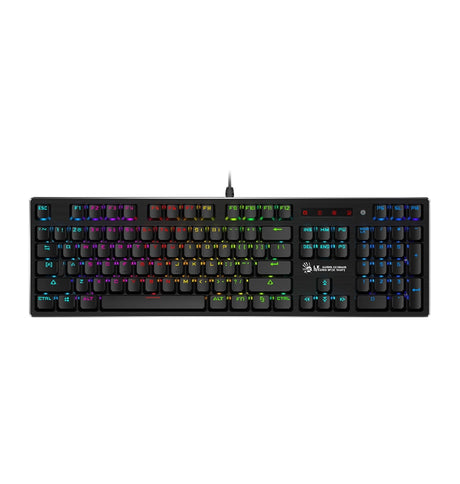 Bloody B820R Keyboard – Black | RGB Backlit, Light Strike Mechanical Switches, Durable Gaming Performance image 0
