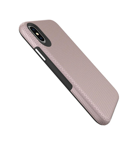 iPhone X/XS Generic Triangle Case - Rose Gold | Textured Grip & Lightweight Protection image 3