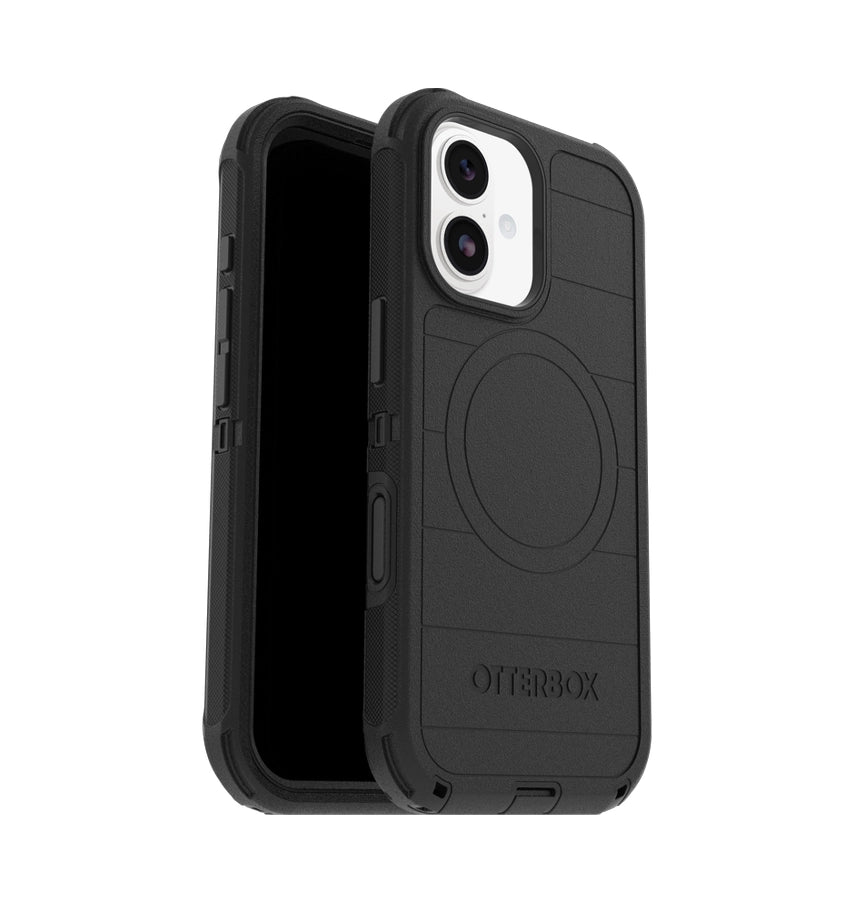 iPhone 17 Case – Black | OtterBox Defender Series Multi-Layer Defense, Built-In Screen Protector, Port Covers image 1