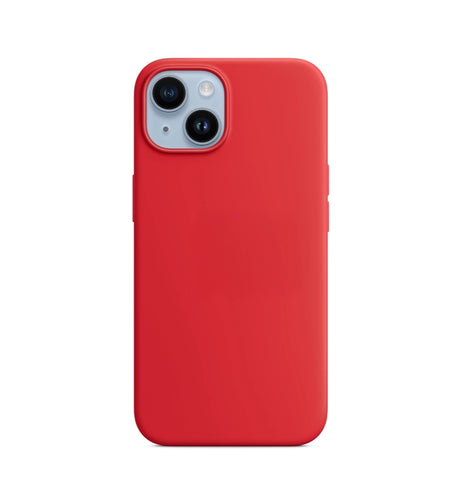 iPhone 14 Plus Silicone Case – Red | Goospery Mercury Premium Matte Finish with Shock-Absorbent Bumpers & Anti-Slip Grip image 0
