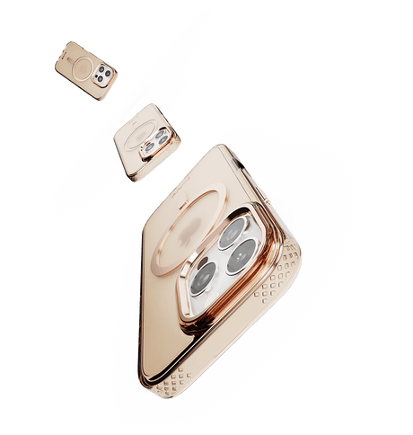 iPhone 16 Pro Max MVR Impact IMD Case - Rose Gold | Stylish Durability, Scratch - Resistant Back Cover image 1