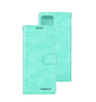 iPhone 15 Pro Max Wallet Case – Mint Green Floral | Goospery Mercury Bluemoon Slim Cover with Magnetic Closure & Card Holder image 0