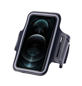 Waterproof Running Armband - Black (Size L) | Water Resistant, Adjustable Band image 0