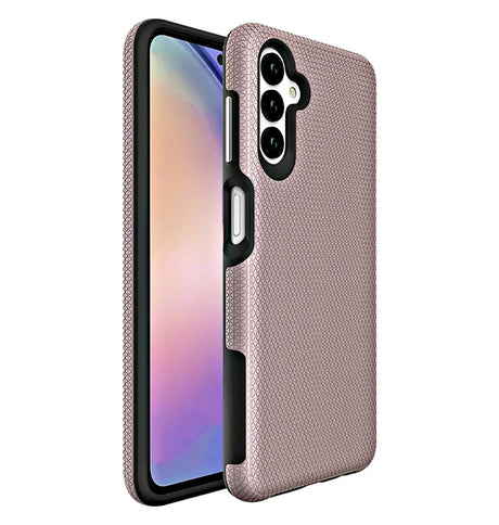 Samsung Galaxy A15 Triangle Geometric Case - Rose Gold | Rugged Shockproof Back Cover image 0