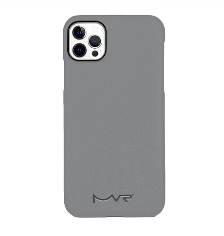 iPhone 13 Pro MVR Nappa Leather Case - Stone | Slim Protective Phone Cover image 0