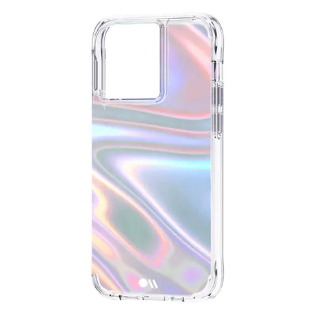 iPhone 13 Pro Soap Bubble Antimicrobial Case – Iridescent | Case-Mate Color-Shifting Design, Drop Protection, Wireless Charging Compatible image 1