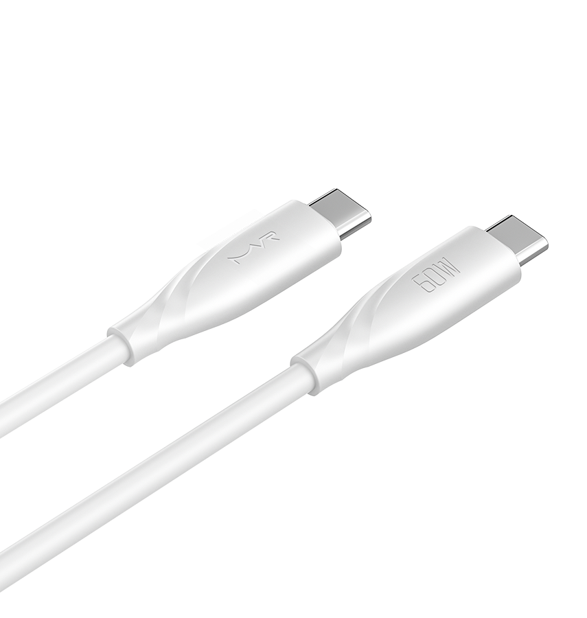 MVR Charging Cable - White |60W, 1m USB C, Fast Charging Cable image 1