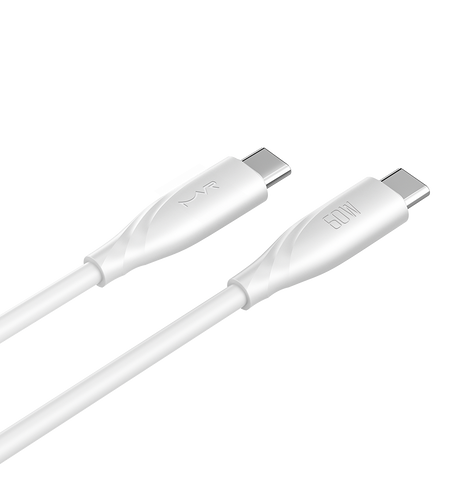 MVR Charging Cable - White |60W, 1m USB C, Fast Charging Cable image 1