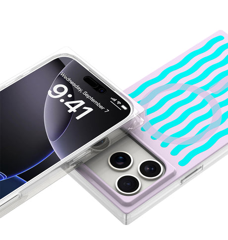 iPhone 17 Pro Max BoxedIn Case – Lilac Lava | MVR Slim Protective Cover, Stylish Pattern, MagSafe Compatible image 3