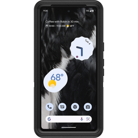 Google Pixel 7 Case - Black | OtterBox Defender Series, Scratch-Resistant Rugged Protective Back Cover image 2