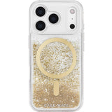 iPhone 18 Pro MagSafe Case - Gold Flakes | Case-Mate Waterfall, Wireless Charging