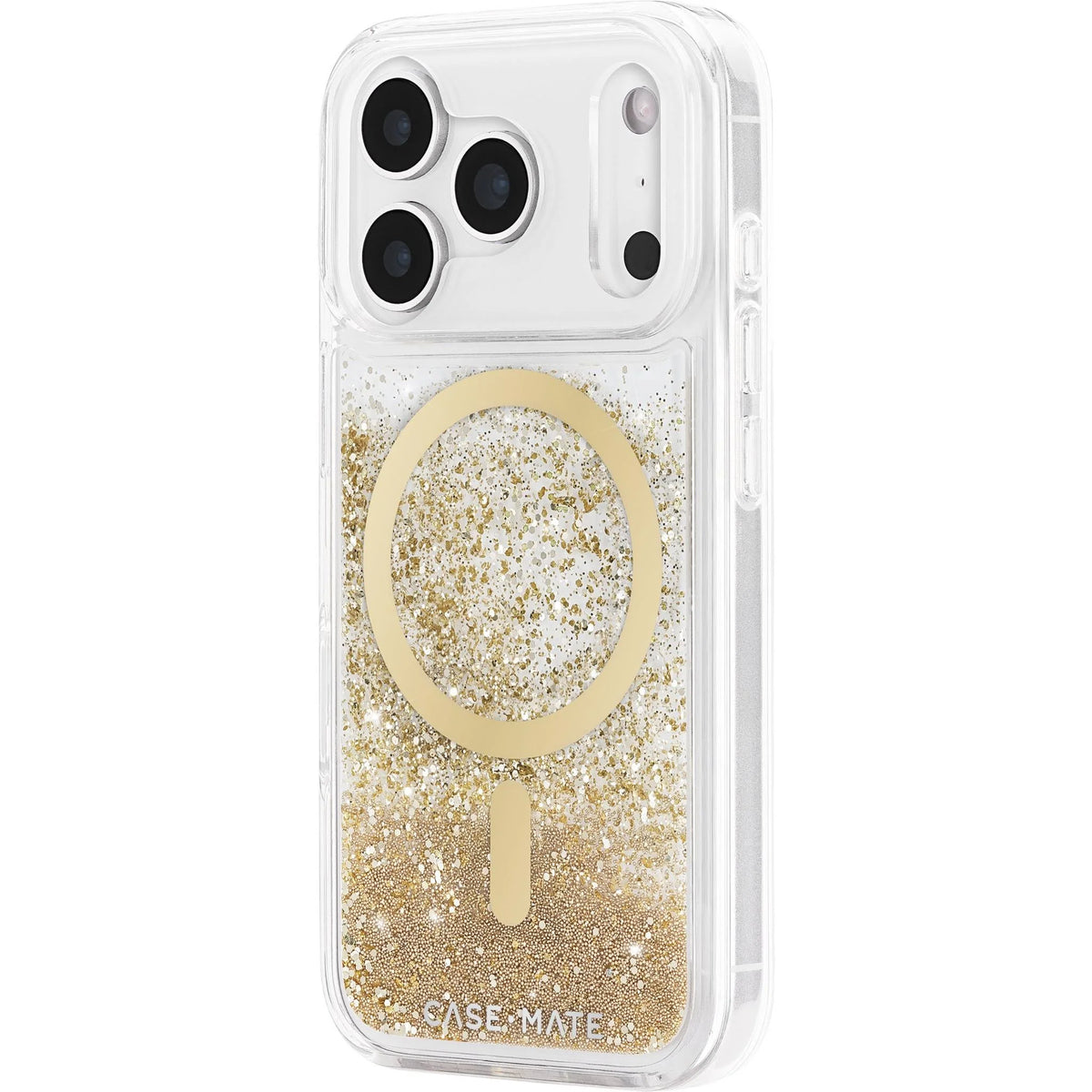 iPhone 18 Pro MagSafe Case - Gold Flakes | Case-Mate Waterfall, Wireless Charging
