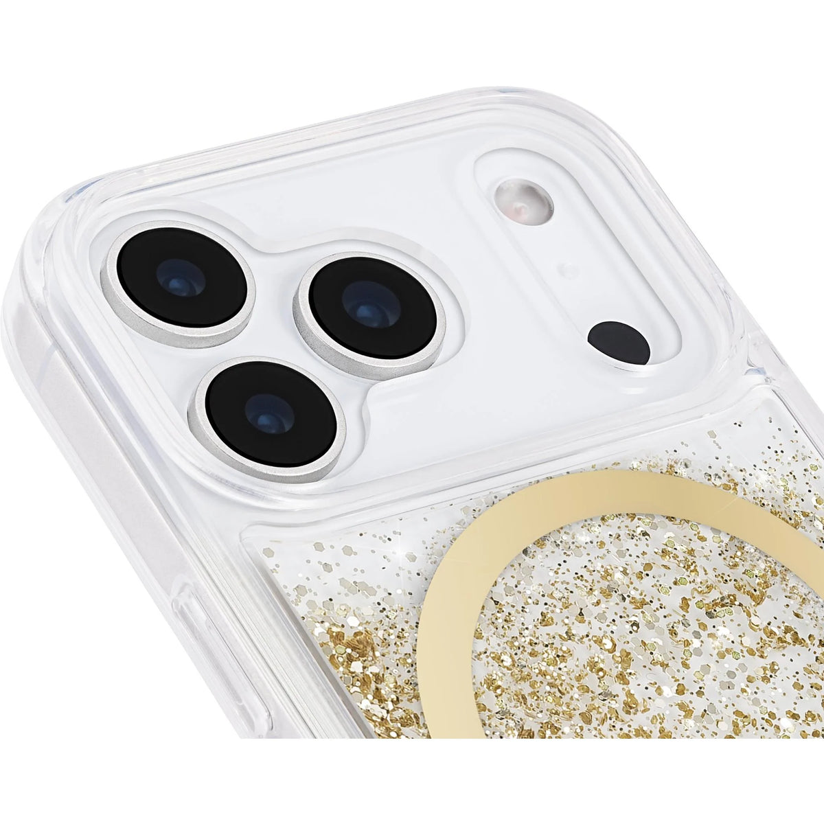 iPhone 18 Pro MagSafe Case - Gold Flakes | Case-Mate Waterfall, Wireless Charging