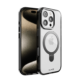 iPhone 16 Pro Max MVR Stellar Stand Case - Smokey Black | Built In Adjustable Kickstand Back Cover image 0