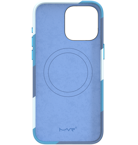 iPhone 15 MVR Stripe Vibe Case - Blue Celeste | Perfect Fit Design, Soft Touch Protective Cover image 1