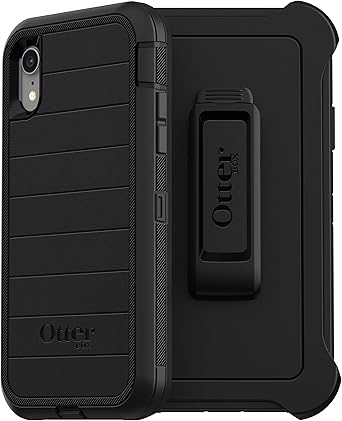 iPhone XR Case - Black | OtterBox Defender Series, Shockproof Protective Cover image 2