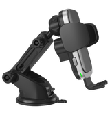 MVR T6 Car Phone Holder - Black | 15W Fast Charging, Secure Grip, Single Coil Design & Adjustable Arm image 4