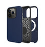 iPhone 15 Triangle Pattern MagSafe Case - Navy Blue | Rugged Shockproof Back Cover image 0