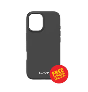 iPhone 17  Liquid Silicone Case – Black | MVR Micro-Fiber Lining, Soft-Touch Matte Finish image 0