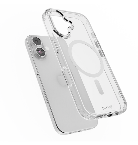 iPhone 16 MVR Impact IMD Case - Silver | MagSafe Compatible, Scratch Resistant Back Cover image 3