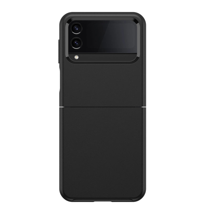 Samsung Z Flip 4 Case – Black | OtterBox Symmetry Flex Cover with Antimicrobial Protection & Drop Resistance image 0