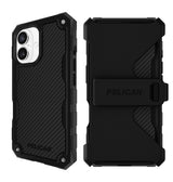 iPhone 16 Case – Carbon Fiber | Pelican Shield MagSafe Cover with Holster, Military-Grade Drop Protection & Heavy-Duty Design image 2