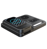 MVR Black Foldable 3 in 1 Charging Stand Universal Charger with Light - DC-2 image 1
