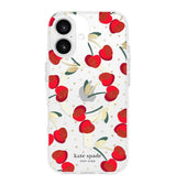 iPhone 16 Cherry Dot MagSafe Case – Clear/Red & Gold | Kate Spade  Protective Cover with Stylish, Slim & Durable Design image 0
