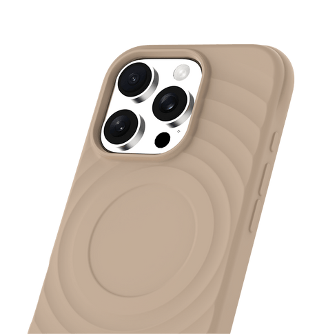 iPhone 16 Pro Max MVR Wave Silicone Case - Tortilla | MagSafe Compatible Protective Cover image 2