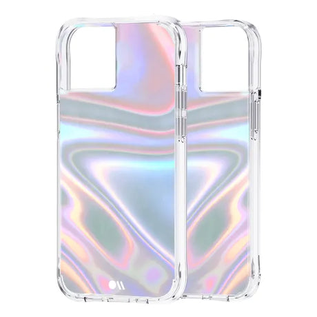 iPhone 13 Soap Bubble Antimicrobial Case – Iridescent | Case-Mate Color-Shifting Design, Drop Protection, Wireless Charging Compatible image 1