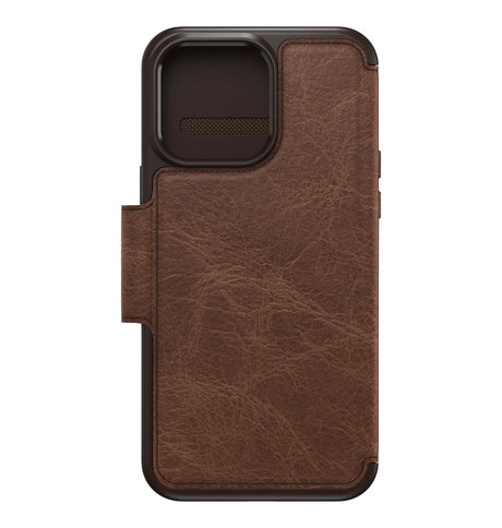 iPhone 14 Pro Max Case – Espresso | OtterBox Strada Cover with Slim, Wallet-Style Design & Drop Protection image 0
