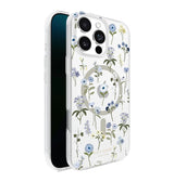 iPhone 16 Precious Bloom MagSafe Case – Clear Blue | Kate Spade  Protective Cover with Elegant, Slim & Durable Design image 2